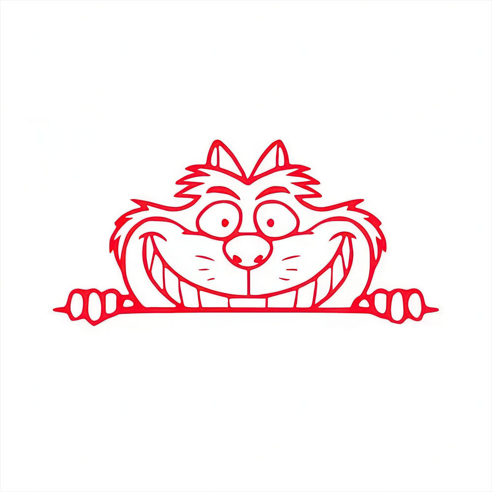 Autocollant Alice au Pays des Merveilles Disney Chat Rouge Cheshire