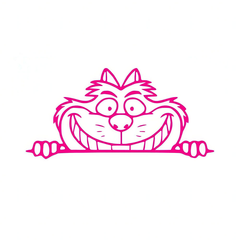 Sticker Cheshire Cat Rose d'Alice au Pays des Merveilles