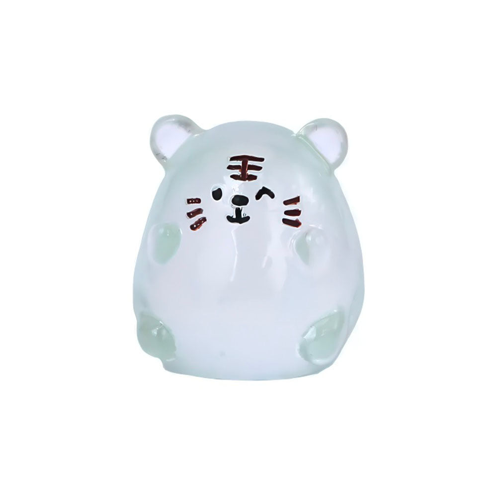 Figurine Gabby Chat Adorable en Résine Blanc Lumineux