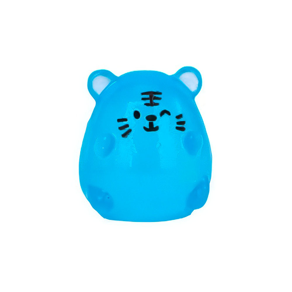 Figurine Gaby Chat Mignonne Bleu Ciel Lumineuse en Résine