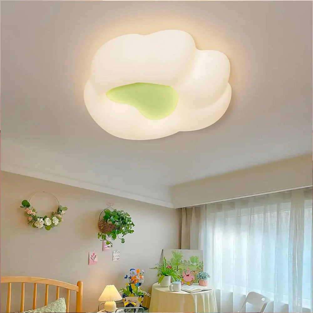 Lustre Mignon Griffe de Chat Vert pour Chambre d'Enfant