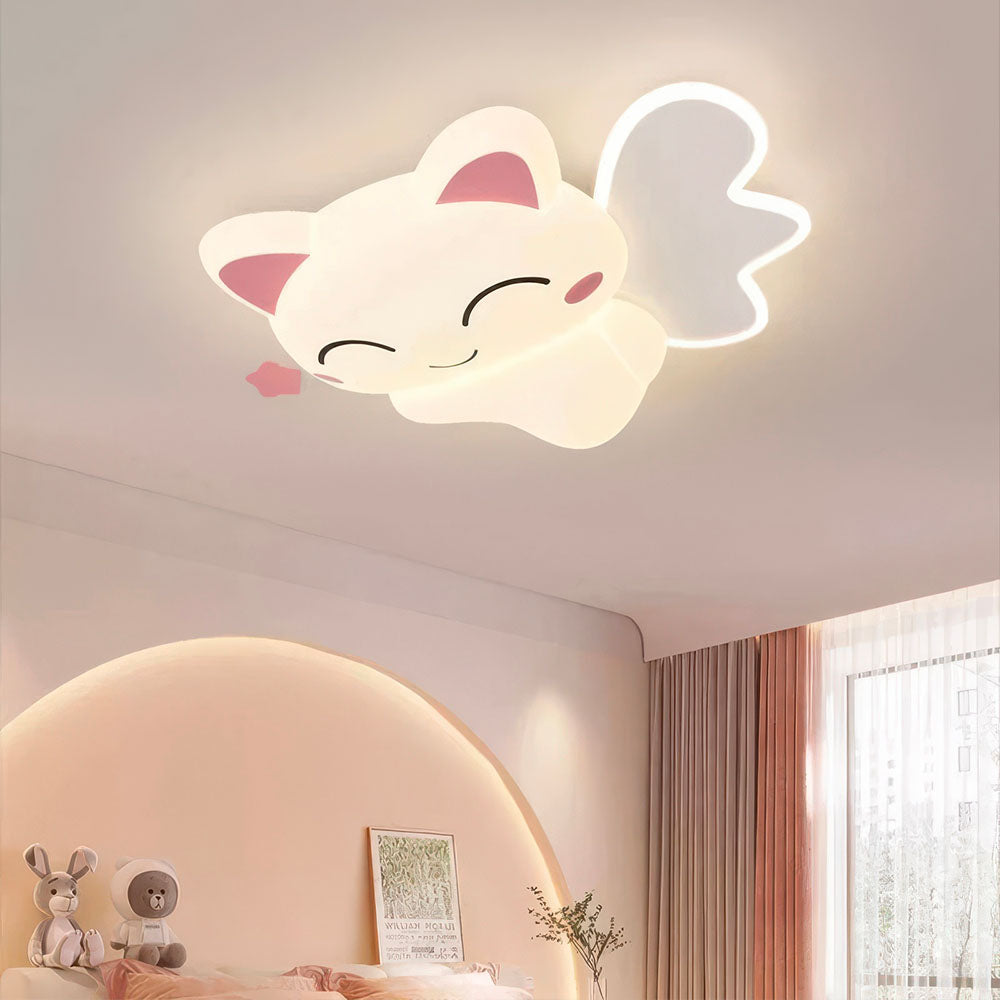 Chat Kawaii Lampe de Plafond Rose