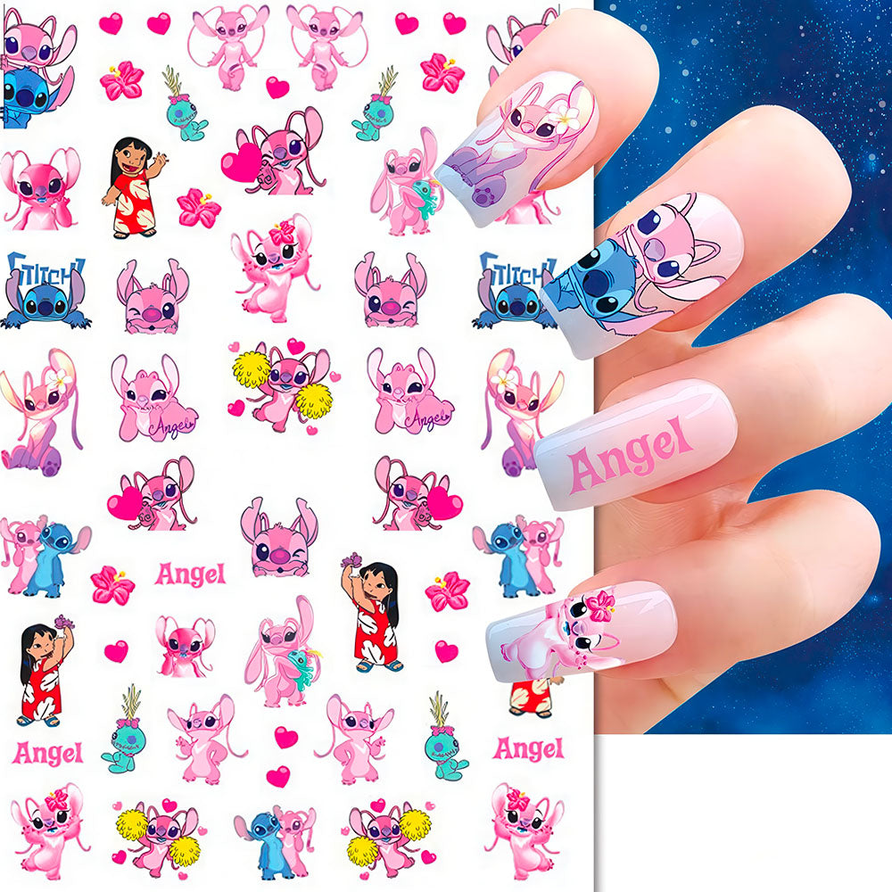 Stickers Chats pour les Ongles Stitch  de Disney