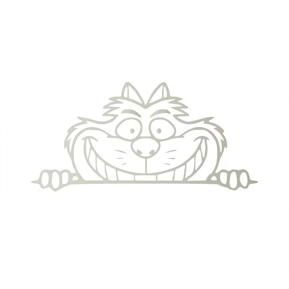Sticker Célèbre Chat Cheshire Disney Gris