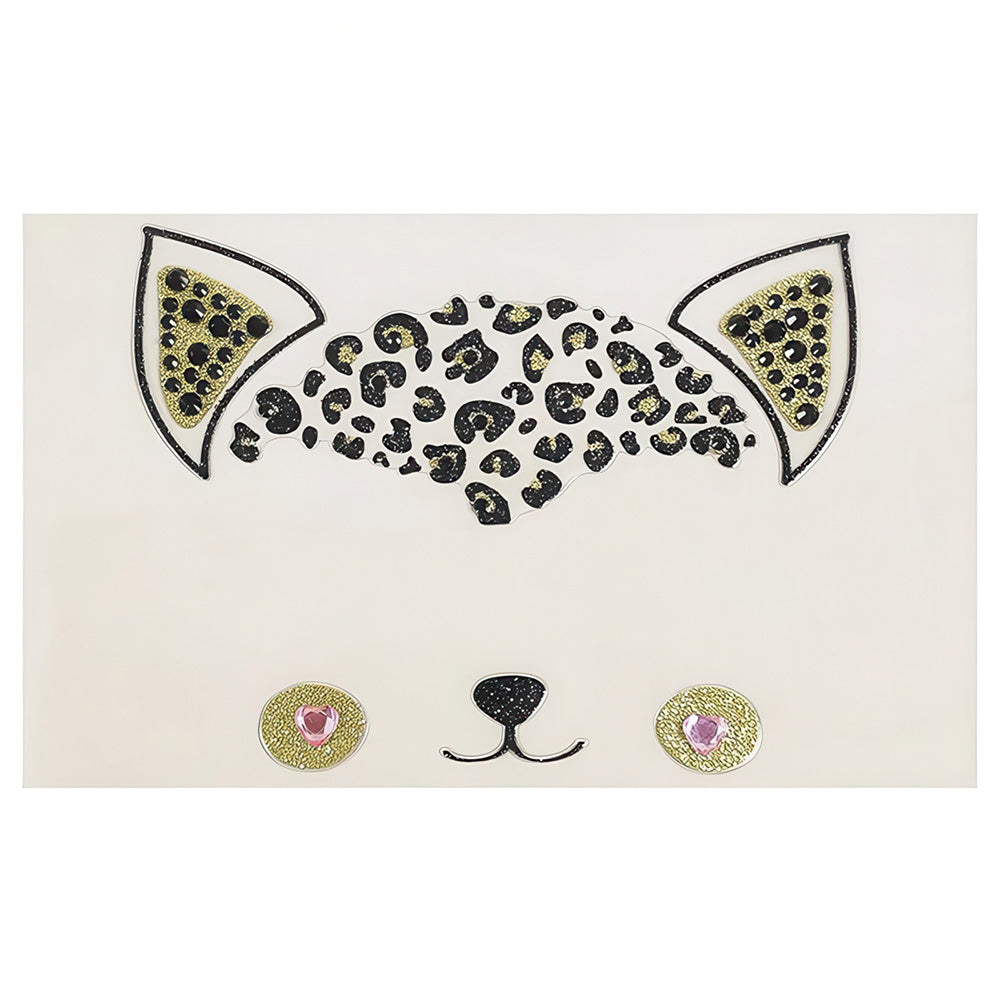 Tatouage Masque Chaton Mignon Strass Pour Déguisement