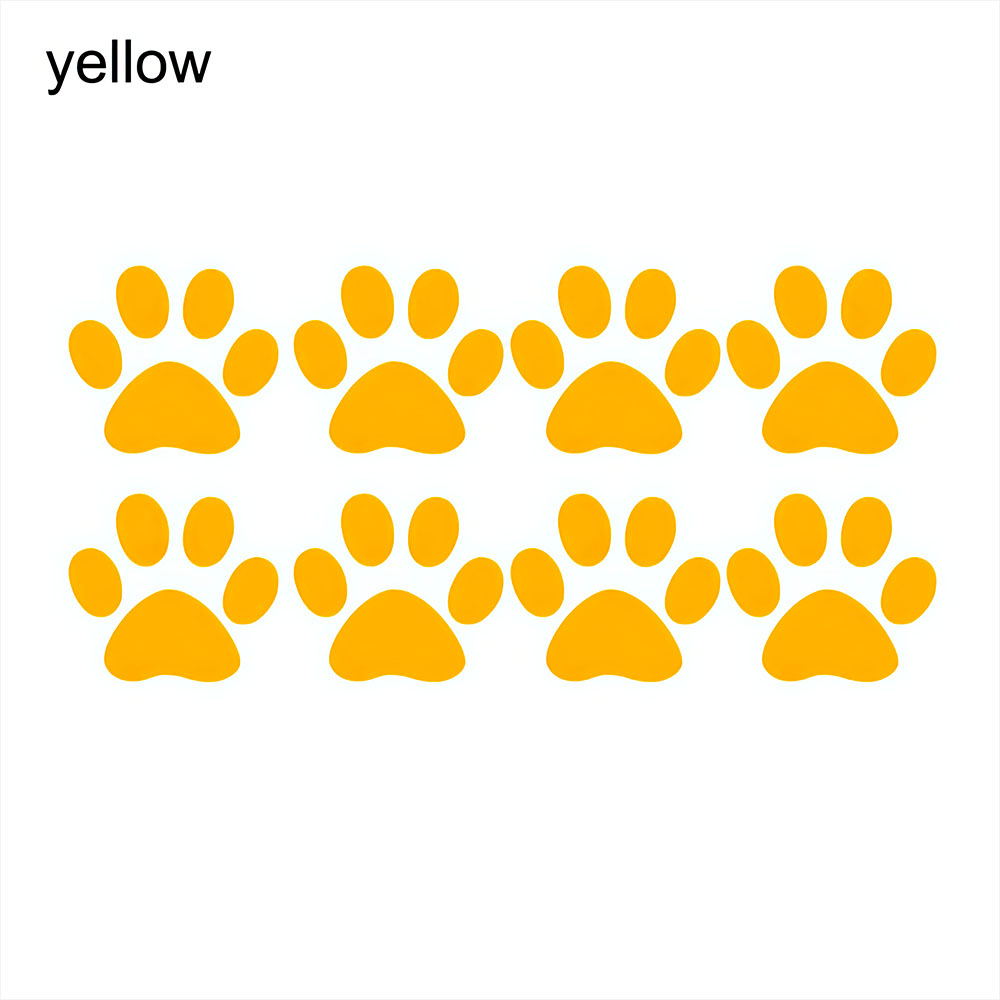 Pattes de Chats Jaunes Pour Voiture Autocollants