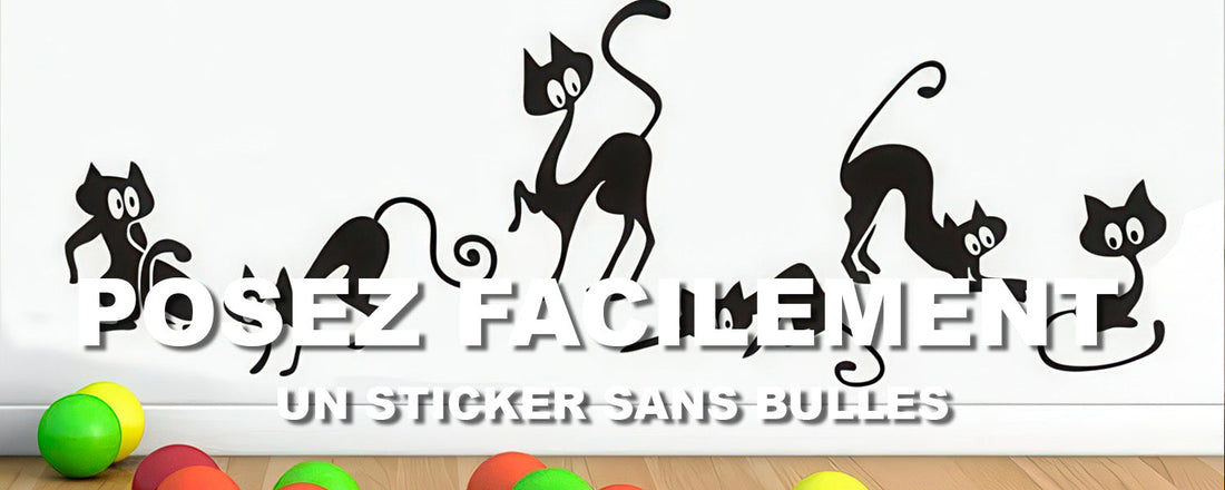 Stickers Chats Noirs Filiformes Joueurs dans une Salle de Jeu