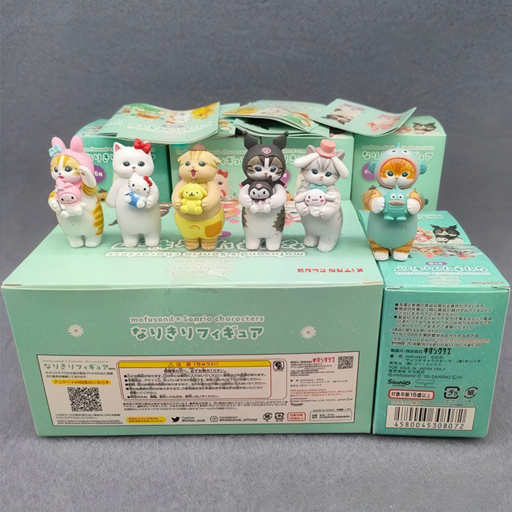 Boite de 5 Figurines Mofusand Chatons Déguisés, en Résine