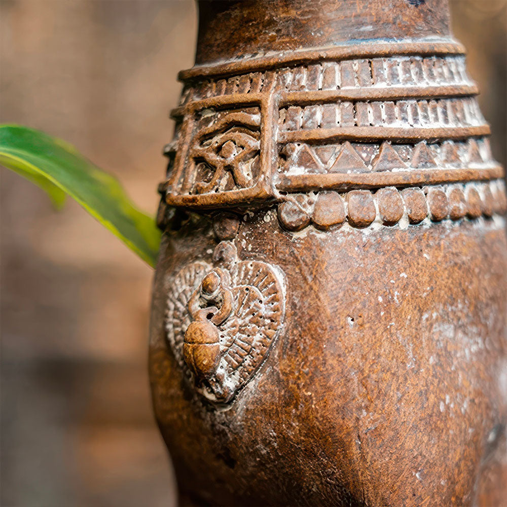 Grande Statue Chat Egyptien Sculpture en Résine Artisanale