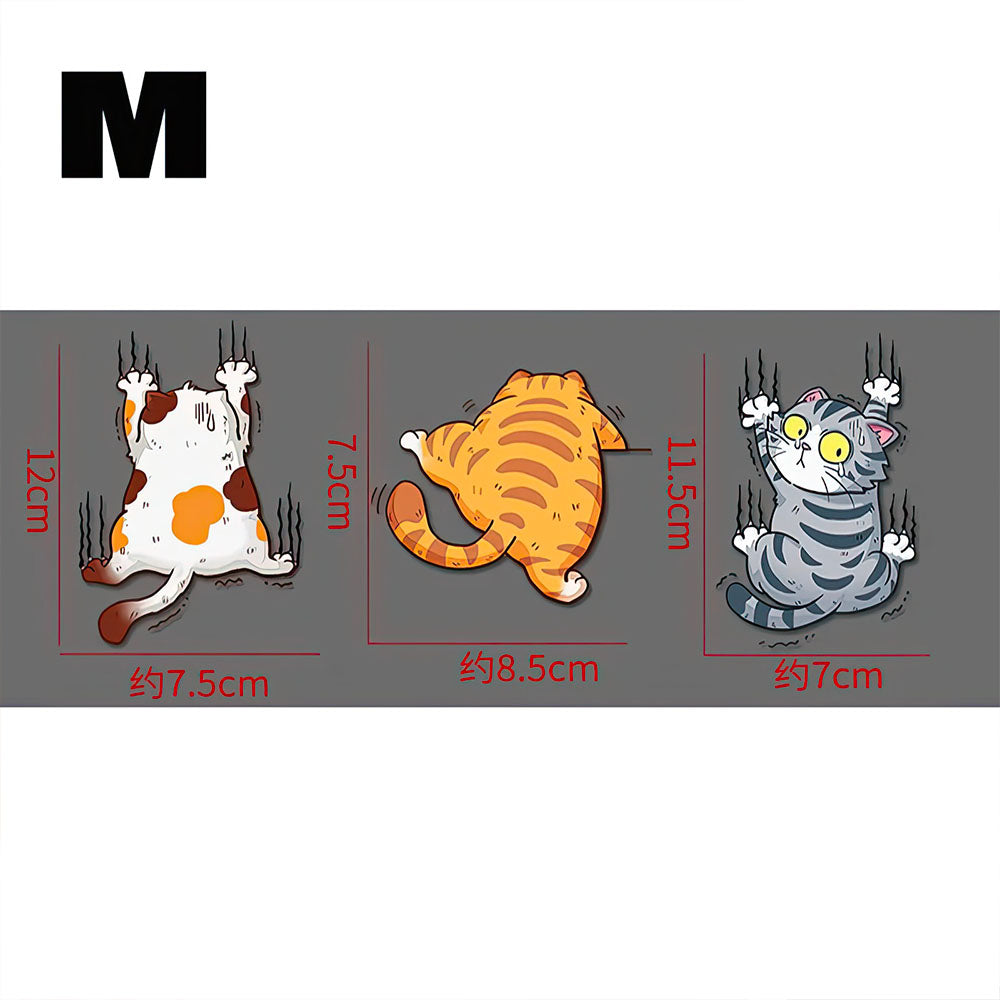 Autocollants pour Véhicule Chats Grimpants et Glissants 