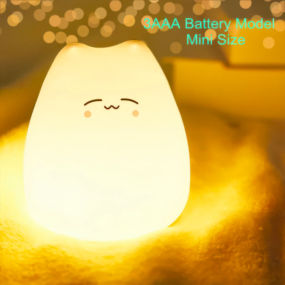 Veilleuse pour Enfant Led Couleurs en Silicone 