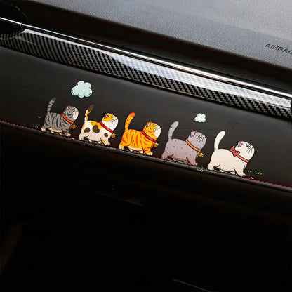 Chats Colorés à la Queue Leuleu Pour Auto Stickers