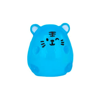 Figurine Gaby Chat Mignonne Bleu Ciel Lumineuse en Résine