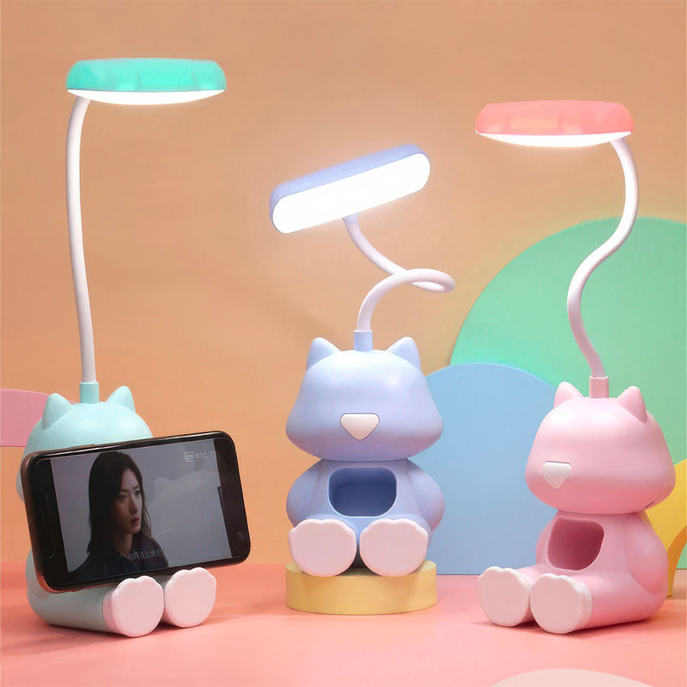 Lampe Led Chaton Repose Portable pour Bureau