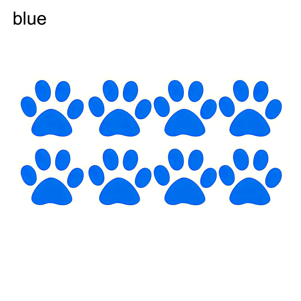 Stickers Pattes de Chats Bleus Pour Auto