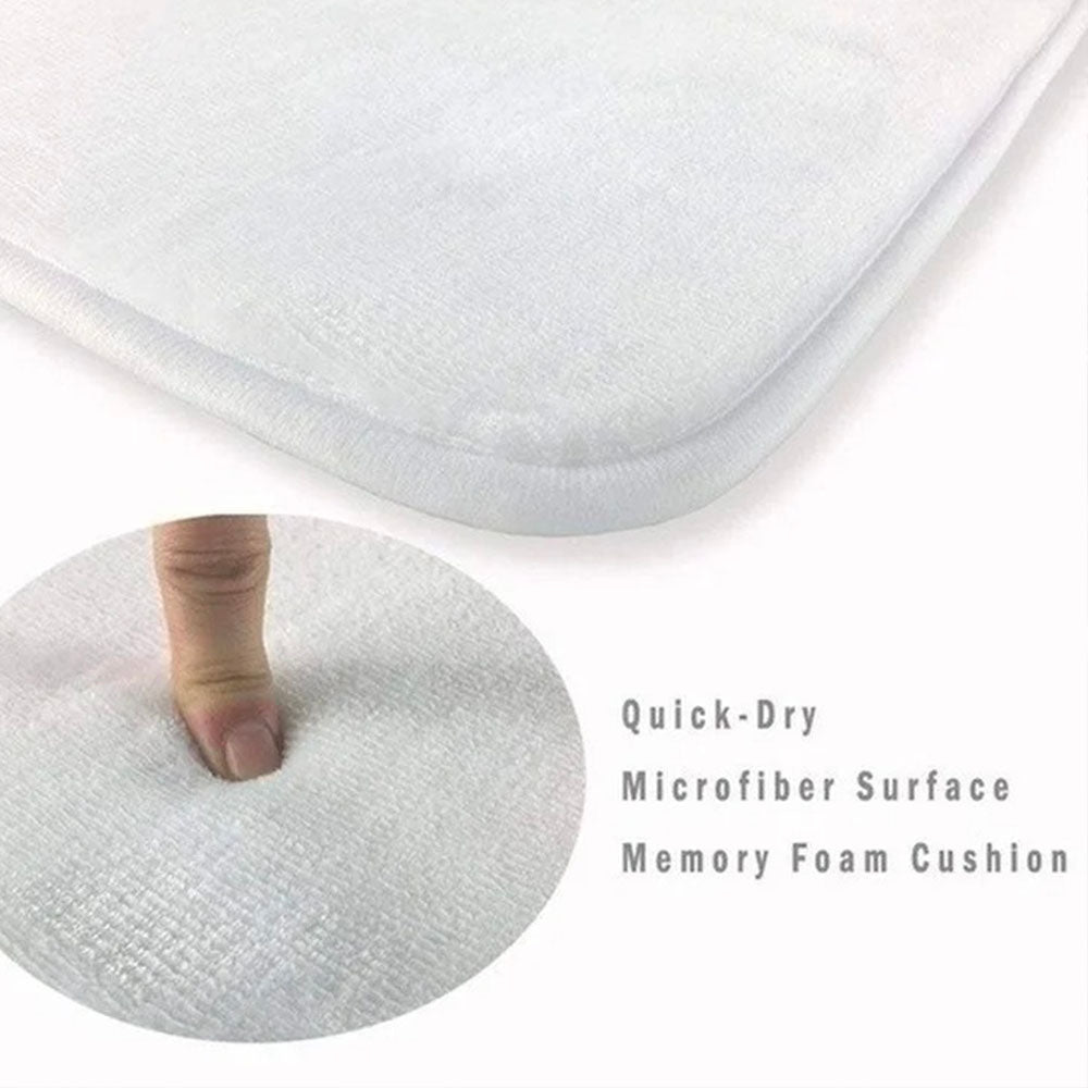 Tapis Antidérapant avec Motif Chat et Mémoire de Forme