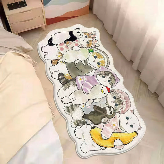 Tapis antidérapant Chats Mofusand pour Chambre Enfant