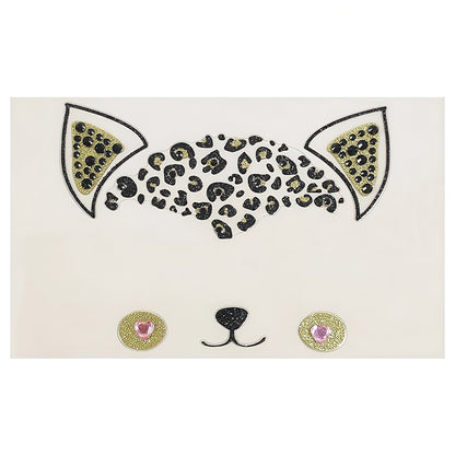 Tatouage Masque Chaton Mignon Strass Pour Déguisement